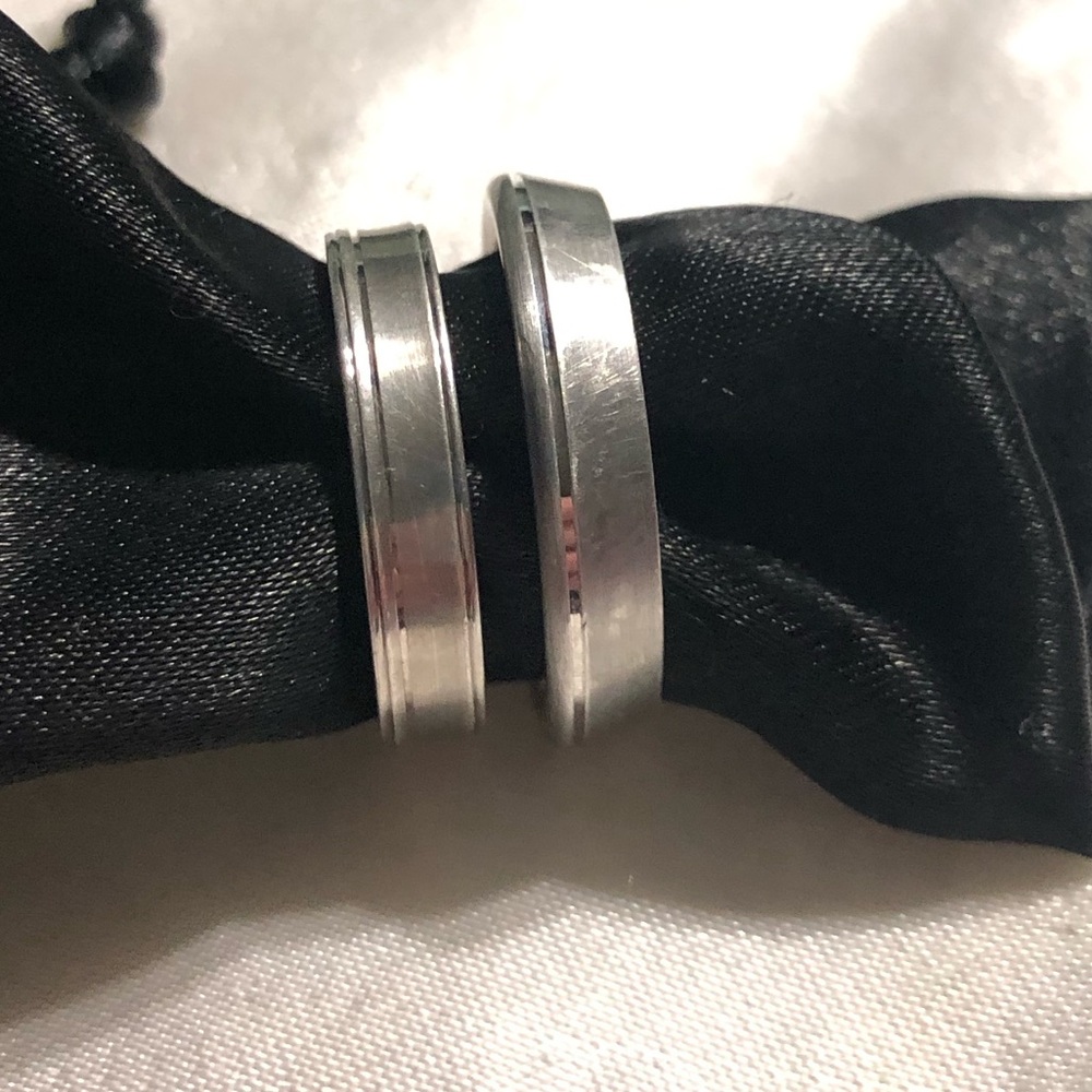 🛑CLEARANCE‼️ Breuning Sterling Silver 5mm width beveled striped band - Picture 11 of 16